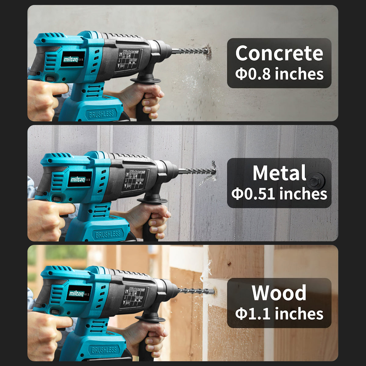 Milton spring, brushless 18V-20V