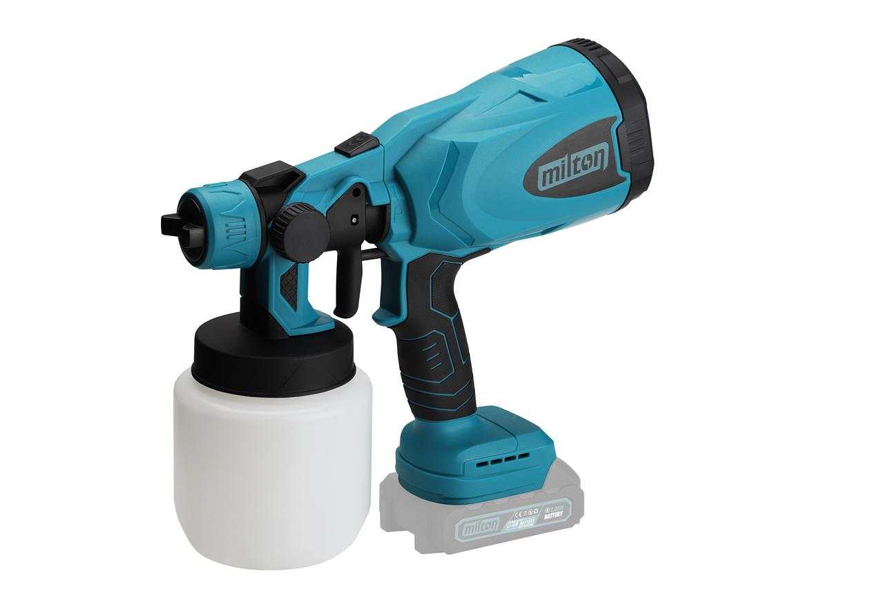 Paint sprayer, battery operated wireless + 2 batteries and charger