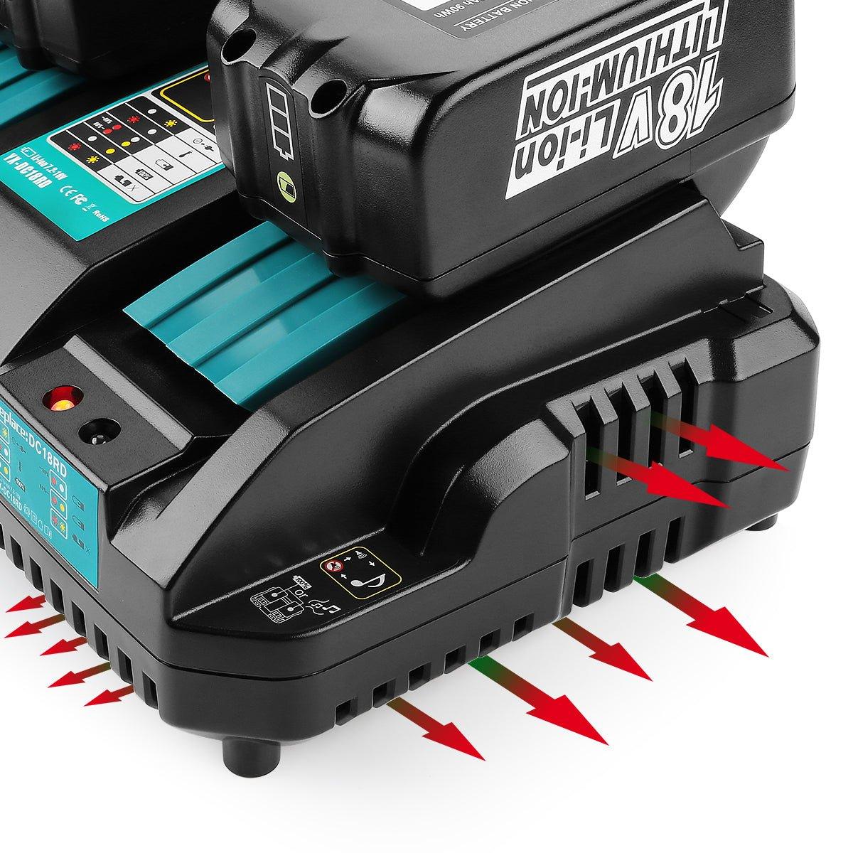 Akkulaturi Kahdelle MAKITA Akulle | Autotavara.com