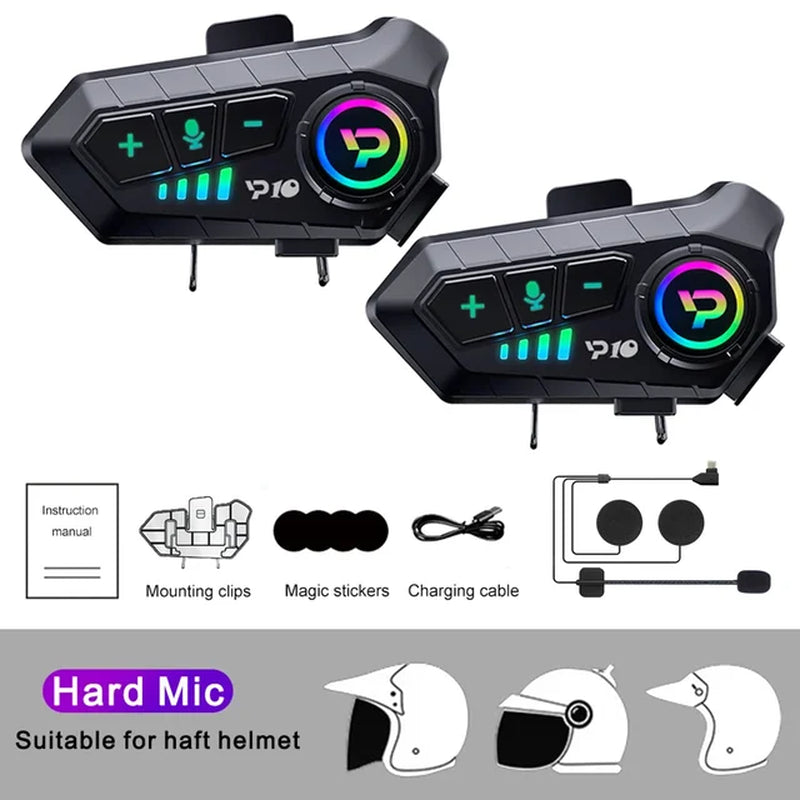 Bluetooth-kypäräpuhelin/headset, 1 tai 2 kpl