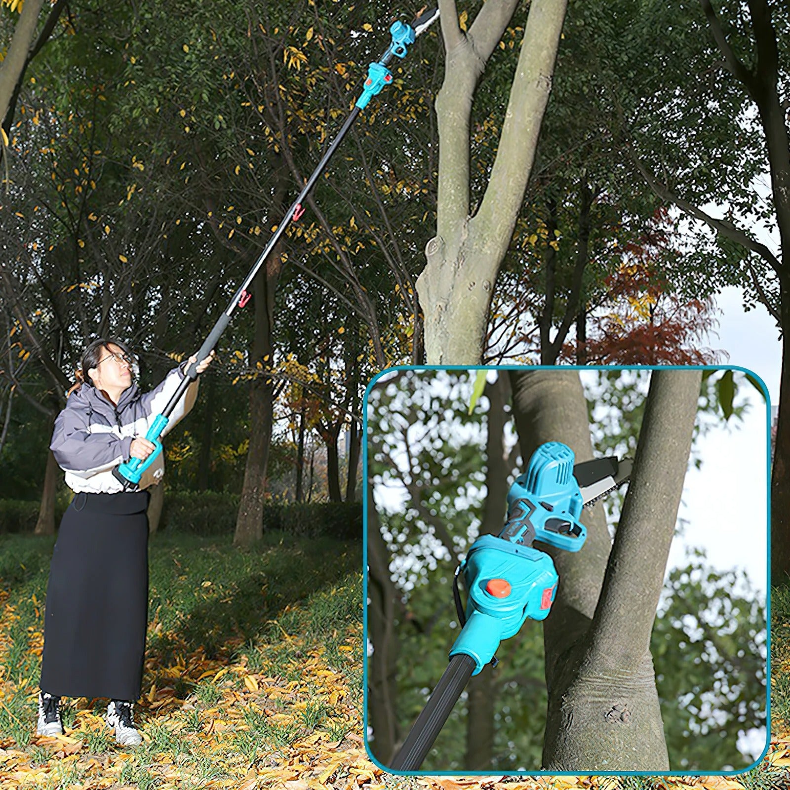 Milton 18V TTX akkusähkösaha-setti 6", 2m jatkovarrella