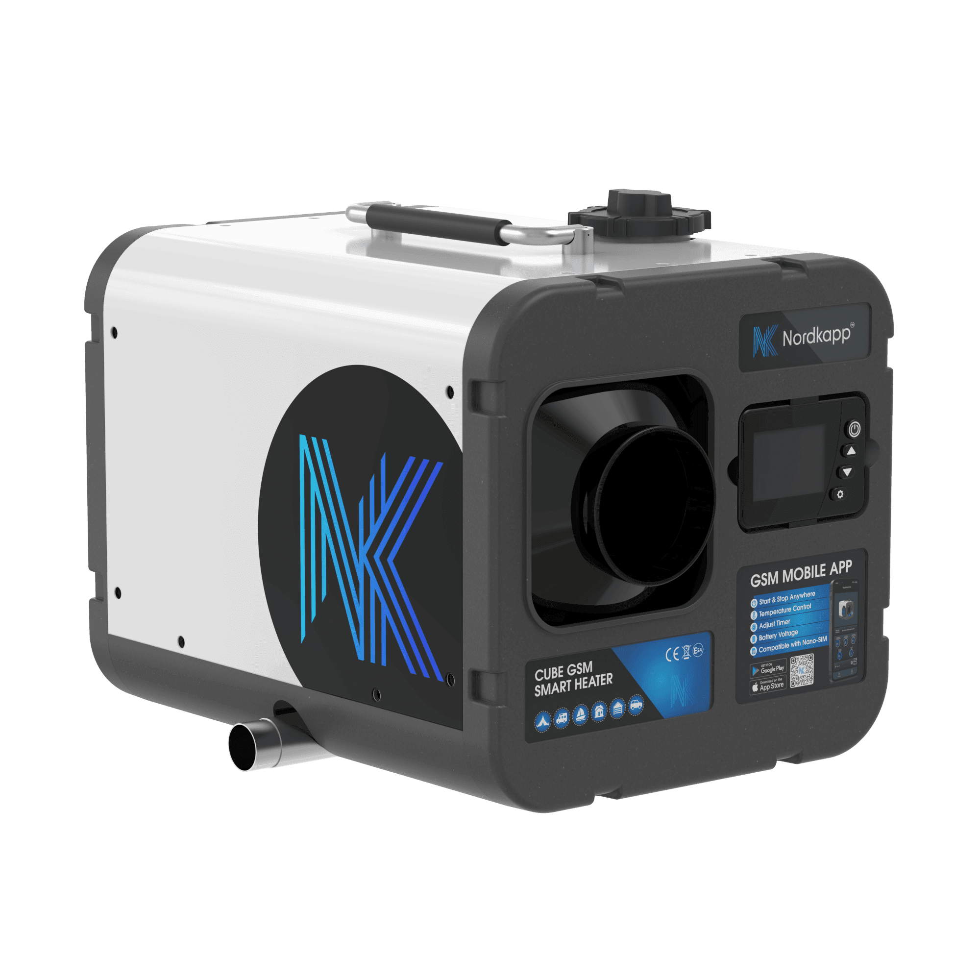 Nordkapp™ Cube GSM Diesel-Ilmalämmitin 5kW & 8kW 12V/24V - 230V Ennakkotilaus | Autotavara.com