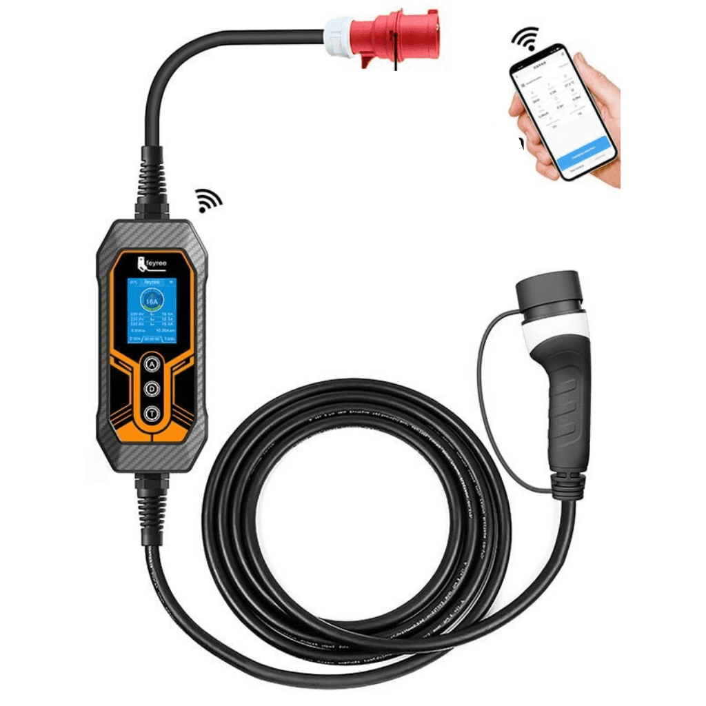 Sähköauton Laturi Wi-Fi/Bluetooth, CEE, 11 kW, 16A, Type2, 3 Phase | Autotavara.com