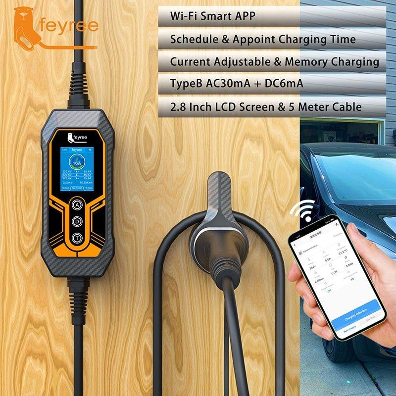 Sähköauton Laturi Wi-Fi/Bluetooth, CEE, 11 kW, 16A, Type2, 3 Phase | Autotavara.com