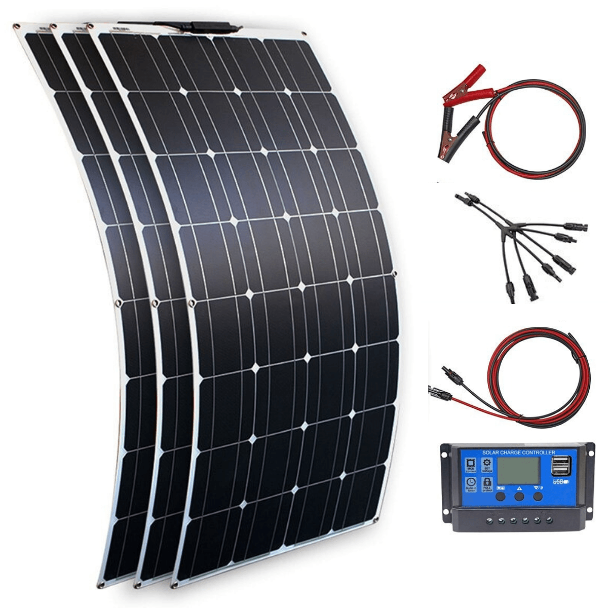 Dark Slate Gray Taipuisa aurinkopaneelijärjestelmä 300w