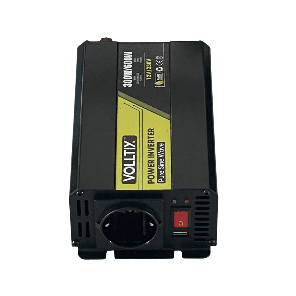 VOLLTIX™ 300W/600W Puhdas Siniaaltoinvertteri 12V | Autotavara.com
