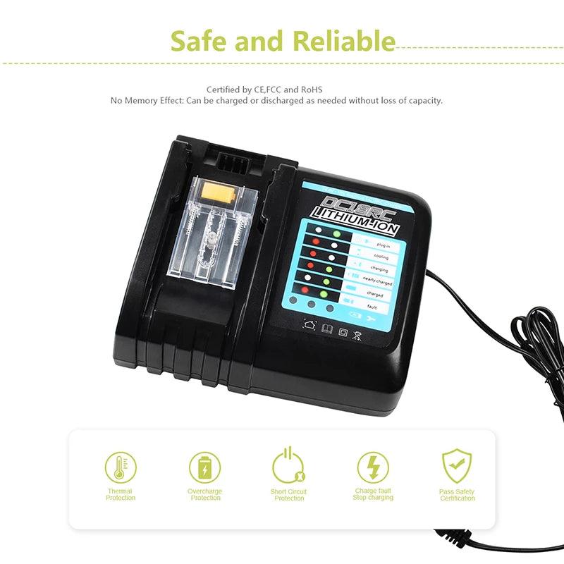 Light Gray Akkulaturi MAKITA akuille