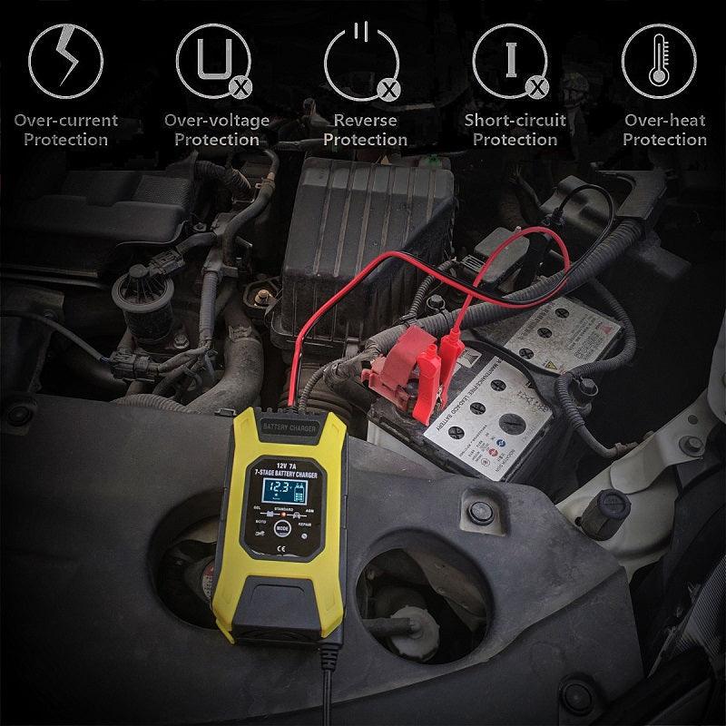 Äly-akkulaturi 12V/7A (AGM/Geeli/Lyijy yms.) - Autotavara.com