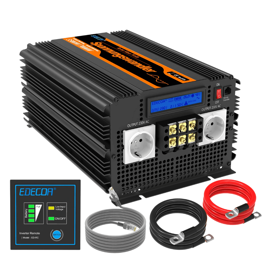 Dark Slate Gray Puhdas siniaaltoinvertteri 24V 3500W/7000W