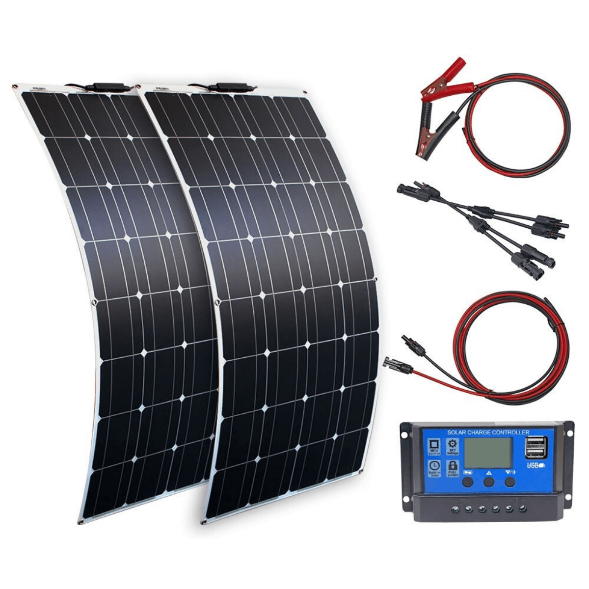 Dark Slate Gray Taipuisa aurinkopaneelijärjestelmä 200w