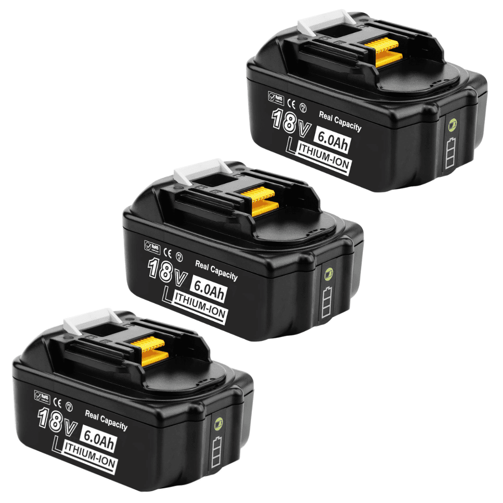 Zubehörbatterie 18V 6Ah 4er-Pack, echte Kapazität