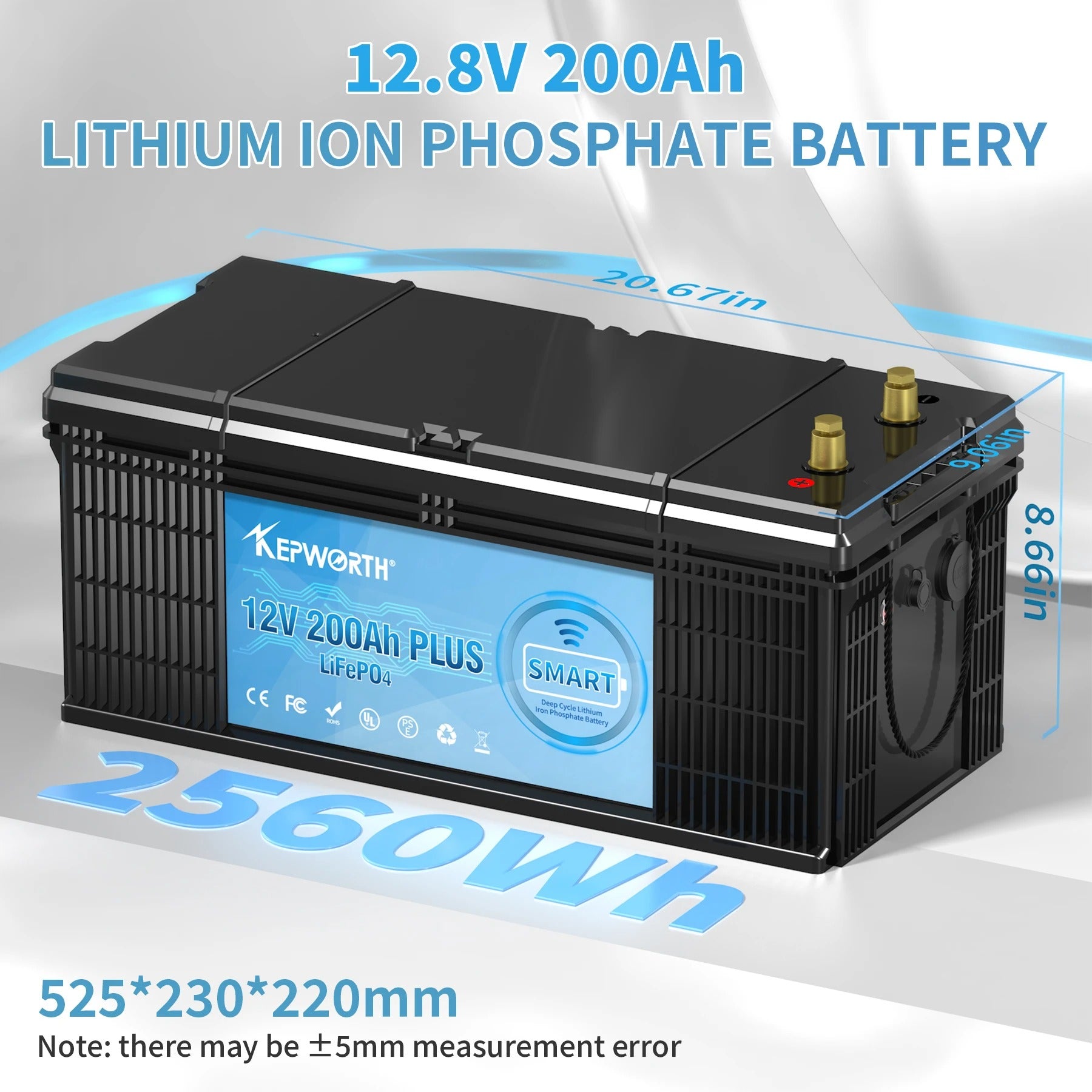 LiFePO4 50+Ah-200Ah Litium-batteri, 12V & 24V & 48V