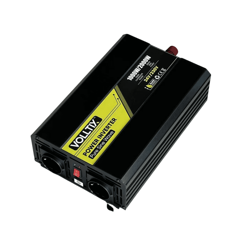 VOLLTIX™ 1000W/2000W Puhdas Siniaaltoinvertteri 12V tai 24V | Autotavara.com