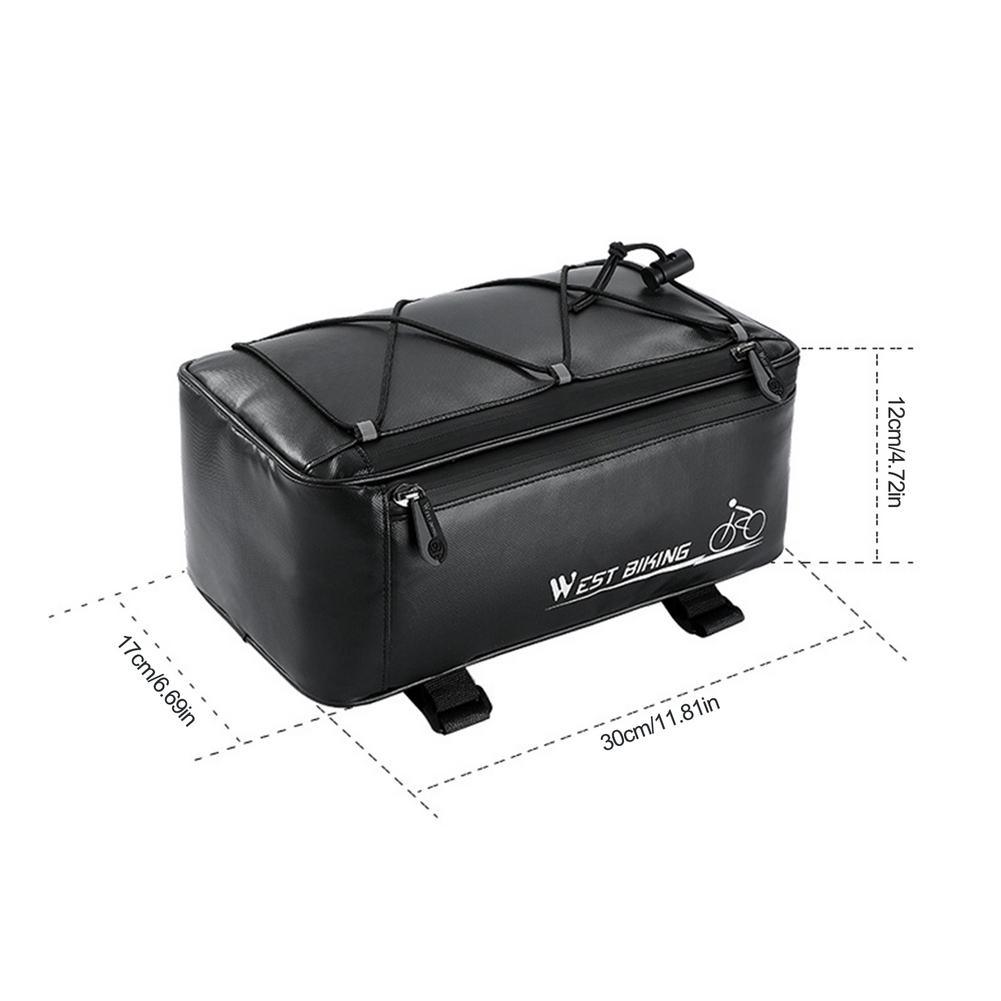 Dark Slate Gray Tilava polkupyörän tavaratelineen laukku